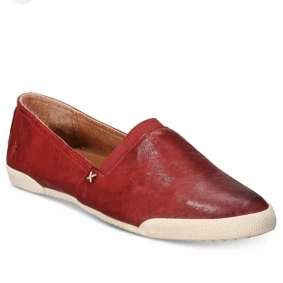 Frye Shoes - Frye Womens Melanie  Leather Burn red  Comfort Loafer Flats shoes sz 8M